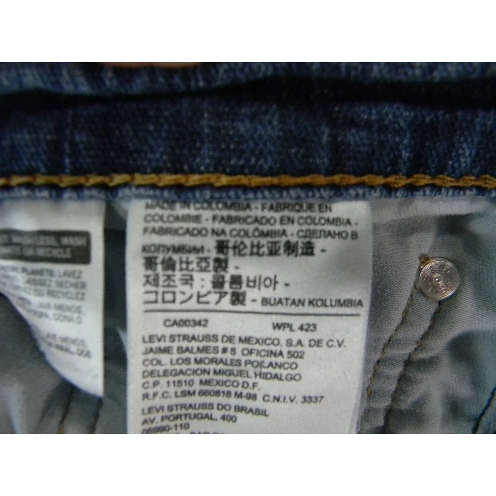 Levi's‎ 505 jeans Men's 34 x 30 Regular Fit Straight blue stretch denim pants